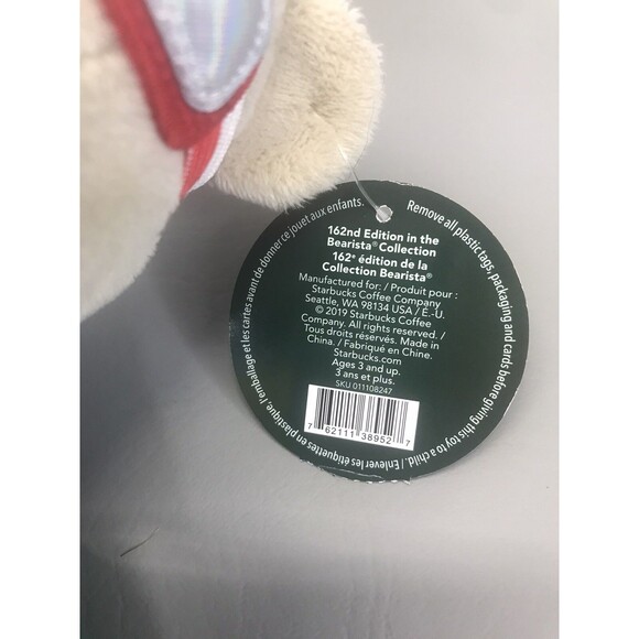 STARBUCKS 2019 10" Plush Ski Teddy Bear Bearista Christmas LE Holiday Collection - Picture 7 of 10